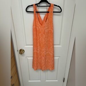 LOFT Womens Criss Cross Back Swing Dress Size Medium NWT